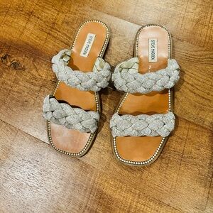 Steve Madden Metallic Braided Women's Sandals